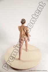 Nude Fighting with gun Woman White Standing poses - ALL Slim long blond Standing poses - simple Multi angle poses Pinup
