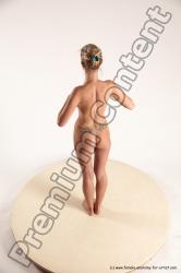 Nude Woman White Standing poses - ALL Slim long blond Standing poses - simple Multi angle poses Pinup