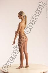 Nude Woman White Standing poses - ALL Slim long blond Standing poses - simple Multi angle poses Pinup