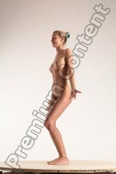 Nude Woman White Standing poses - ALL Slim short blond Standing poses - simple Multi angle poses Pinup
