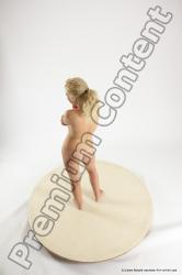 Nude Woman White Standing poses - ALL Slim long blond Standing poses - simple Multi angle poses Pinup