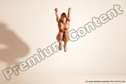Nude Gymnastic poses Woman White Moving poses Athletic medium brown Pinup