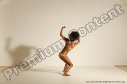 Underwear Woman Black Moving poses Athletic long black Dynamic poses Academic