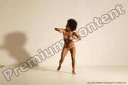 Underwear Woman Black Athletic long black Dancing Dynamic poses Academic