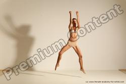 Modern aerobic reference poses of Kristyna