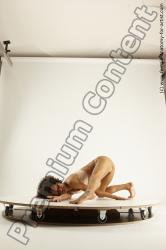 Underwear Woman Black Laying poses - ALL Athletic medium black Multi angle poses Academic