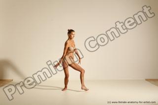 Modern aerobic poses of Kristyna