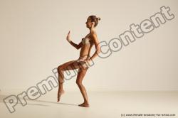 Modern aerobic poses of Kristyna