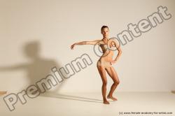 Modern aerobic reference poses of Kristyna