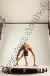 Underwear Woman White Slim long brown Multi angle poses Academic