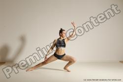 Modern dance poses of Rea