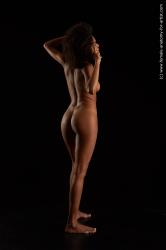 Nude Woman Black Standing poses - ALL Slim medium black Standing poses - simple Standard Photoshoot Pinup