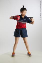 Sportswear Fighting with gun Woman Asian Standing poses - ALL Average medium black Standing poses - simple Standard Photoshoot Academic