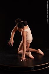 Underwear Woman Black Kneeling poses - ALL Average Kneeling poses - on both knees medium black Standard Photoshoot  Academic