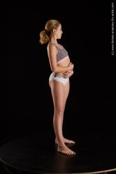 Underwear Woman White Standing poses - ALL Slim medium blond Standing poses - simple Standard Photoshoot  Academic