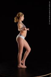 Underwear Woman White Standing poses - ALL Slim medium blond Standing poses - simple Standard Photoshoot  Academic