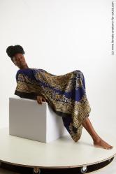 Casual Woman Black Laying poses - ALL Slim Laying poses - on back dreadlocks black Standard Photoshoot Academic