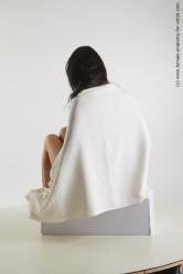 Woman White Sitting poses - ALL Slim long black Sitting poses - simple Standard Photoshoot Academic