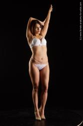 Underwear Woman Multiracial Standing poses - ALL Slim long brown Standing poses - simple Standard Photoshoot Academic
