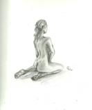 Woman Kneeling- figure study